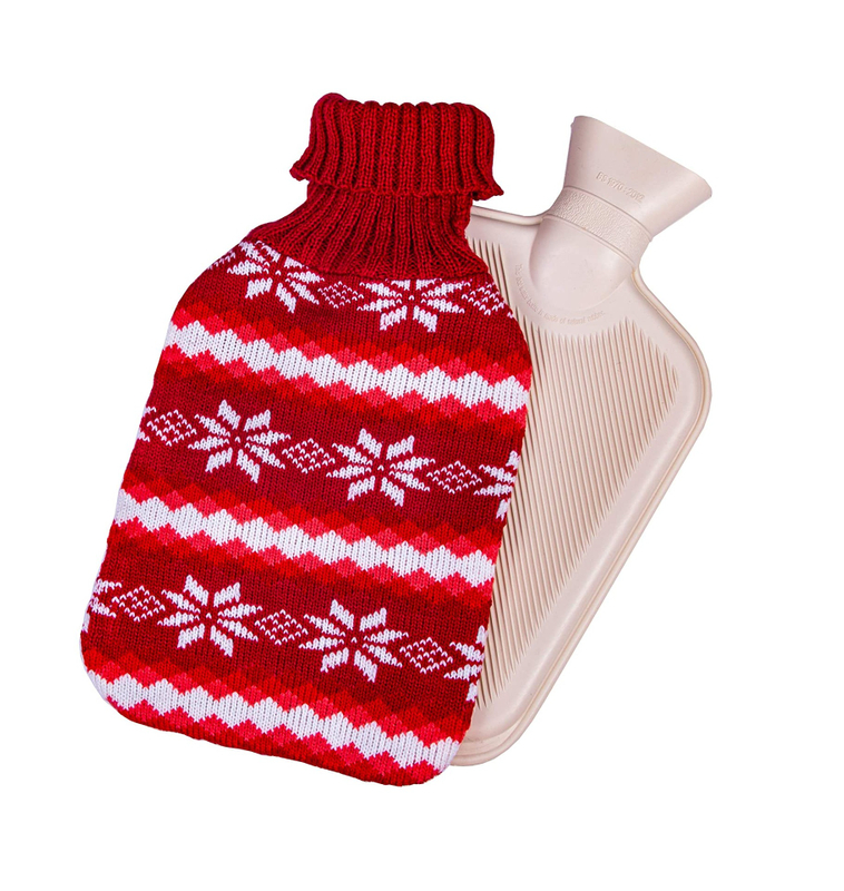 Flake de nieve de Navidad Bolsa de agua caliente para el invierno para la cama Calentador