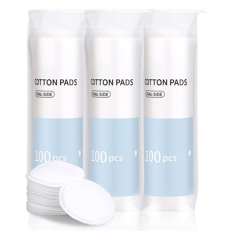 Maquillaje facial hipoalergénico sin pelusa Almohadillas de algodón 100% puro