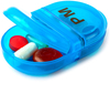 Mini dispensador diario de pastillas de plástico premium para aceite de pescado