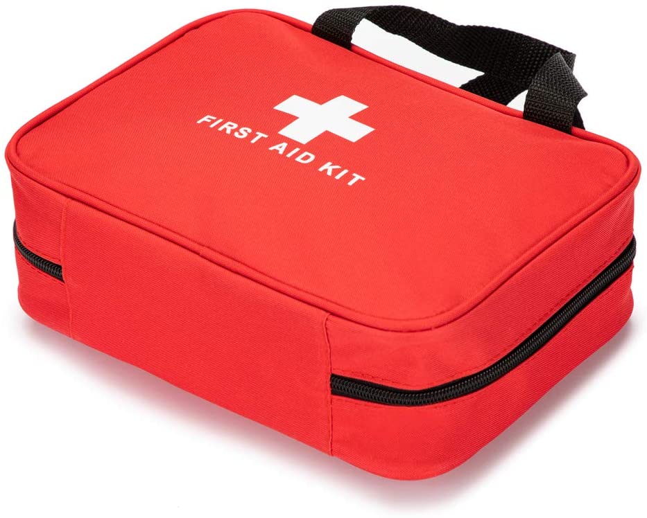 "Bolso rojo vacío promocional de los primeros auxilios del totalizador para el hogar del coche del viaje"