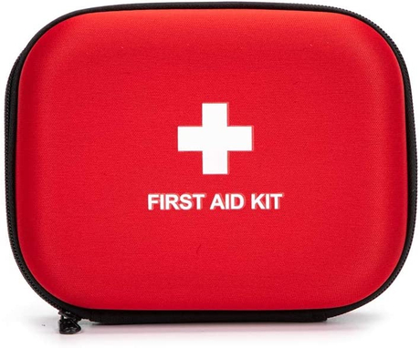 Estuche de primeros auxilios vacío rojo EVA impermeable personalizado con cierre de cremallera