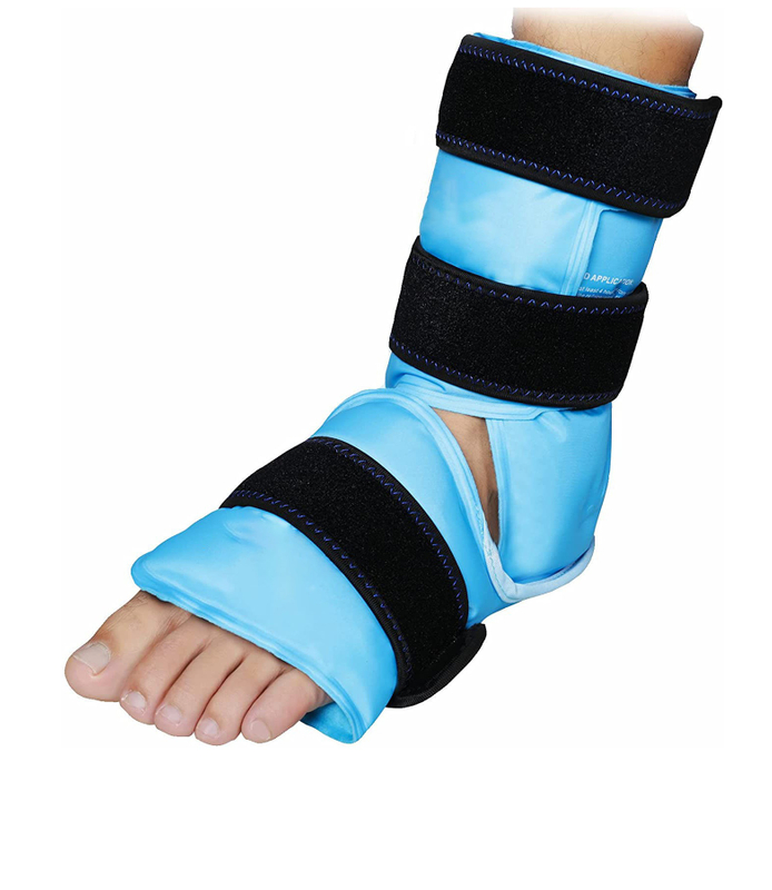 Envoltura de hielo de gel de tobillo reutilizable para lesiones
