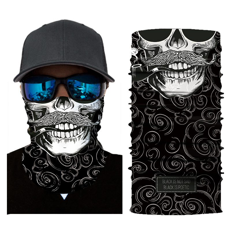Moda multifuncional Elástico de algodón con máscara de ciclismo