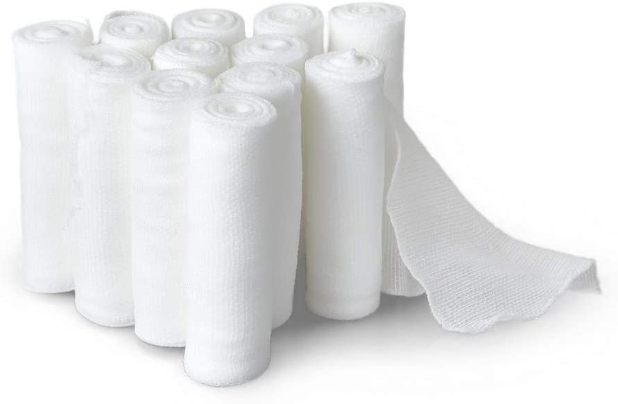Vendajes deportivos de gasa de algodón estirado médico para el cuidado de heridas