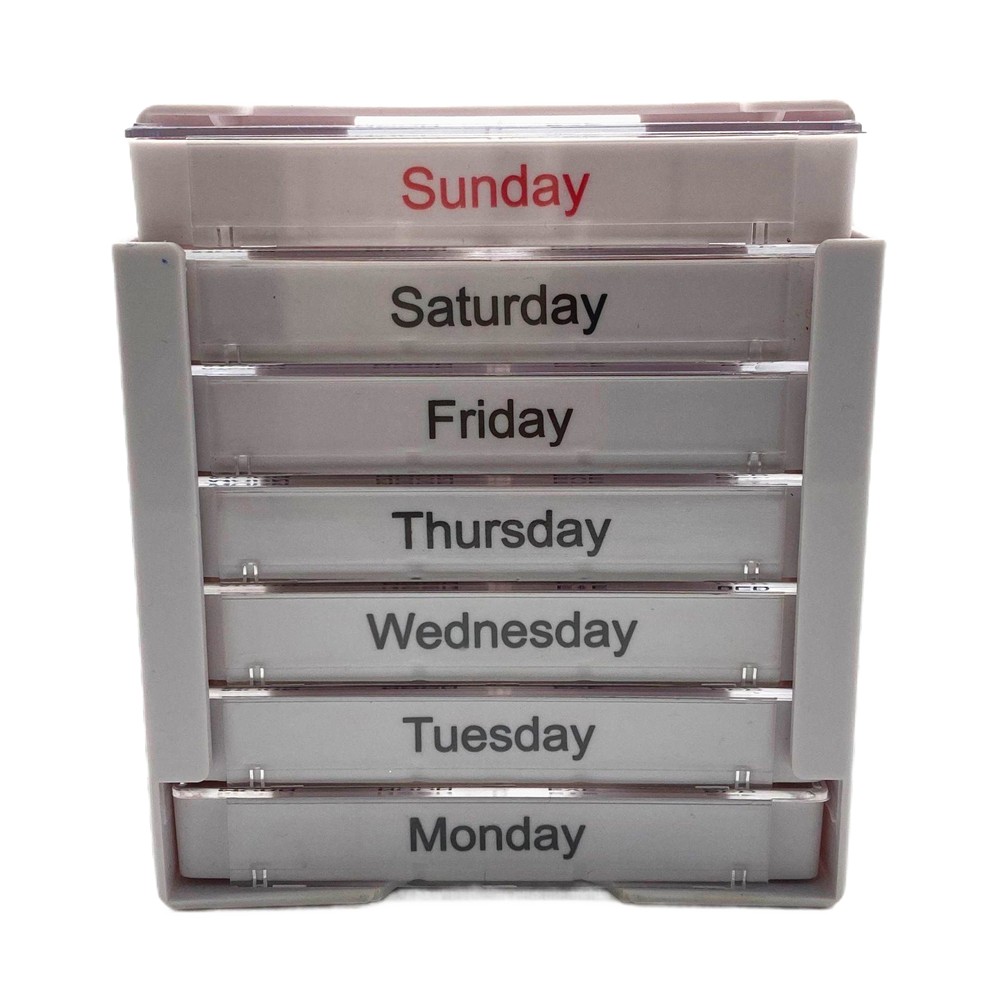 Caja de almacenamiento mensual multifuncional portátil de la píldora de la venta caliente nueva
