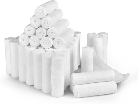 Vendajes deportivos de gasa de algodón estirado médico para el cuidado de heridas