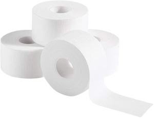 Cómoda cinta deportiva de algodón blanco para deportistas