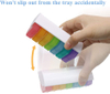Dispensador semanal de vitaminas de plástico Rainbow para el hogar