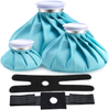 Paquete de hielo reutilizable ajustable para lesiones con 2 envolturas